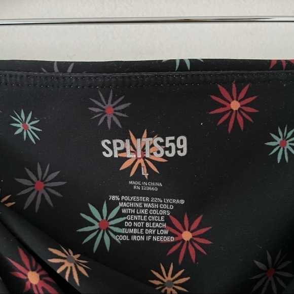 Splits59 Ava High Waist Floral Bike Shorts Large - Picture 9 of 9